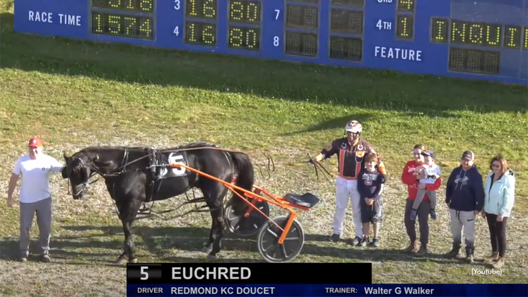 Euchred in the winner's circle at Inverness Raceway