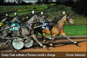 Crazy Cute Wins Pocono Blanket Finish