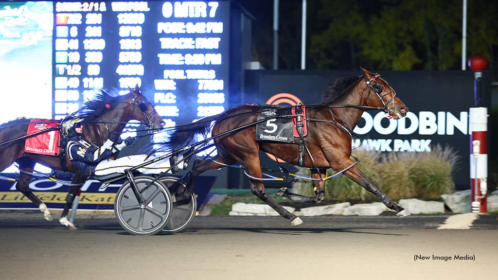 Sylvia Hanover Streaks To Breeders Crown Victory