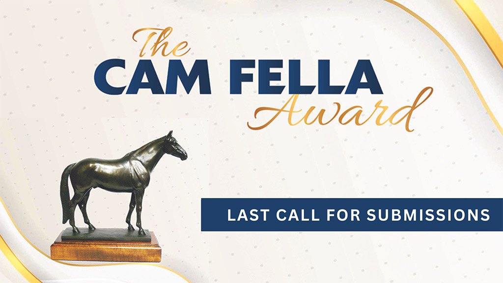 Cam Fella Award Submissions Due Friday