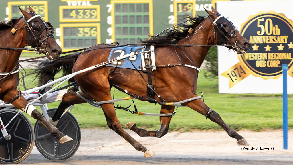 The Last Martini Defeats Star Stablemate Cowgirl Hanover