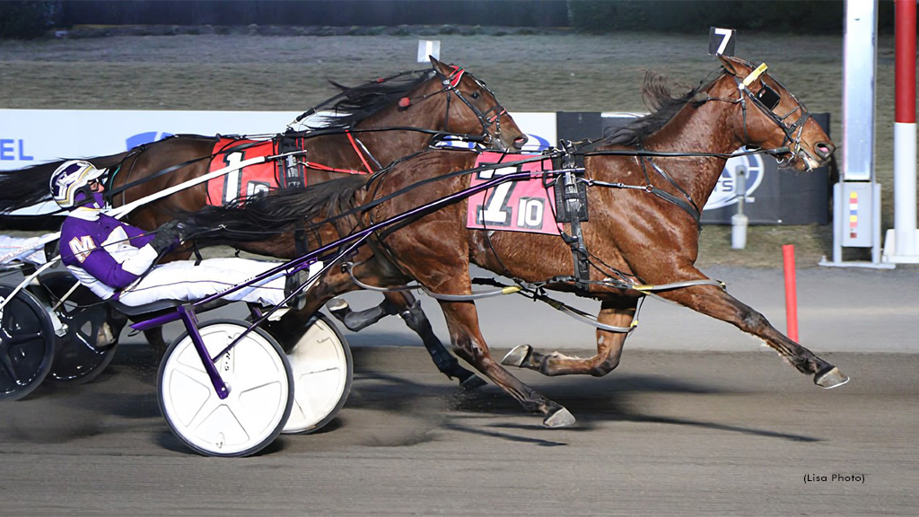 Brue Hanover Trips Out, Takes Big M Feature