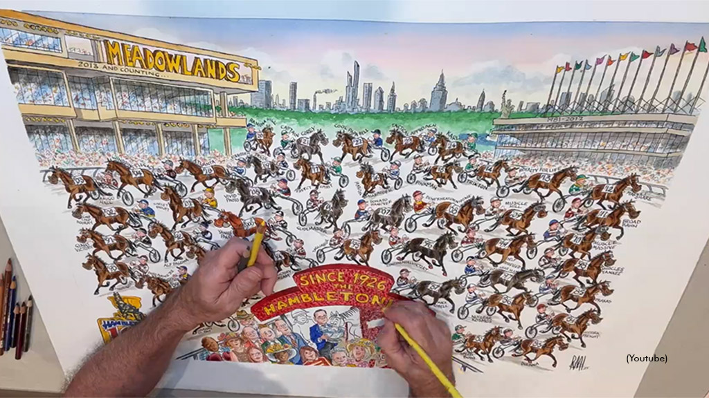 Remi Bellocq's Hambletonian art