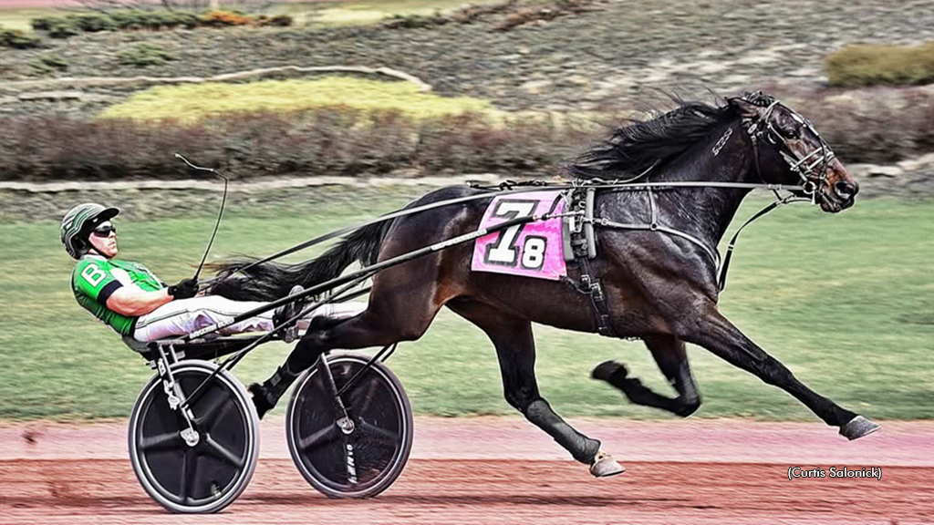 Dilly Hanover winning at Pocono Downs