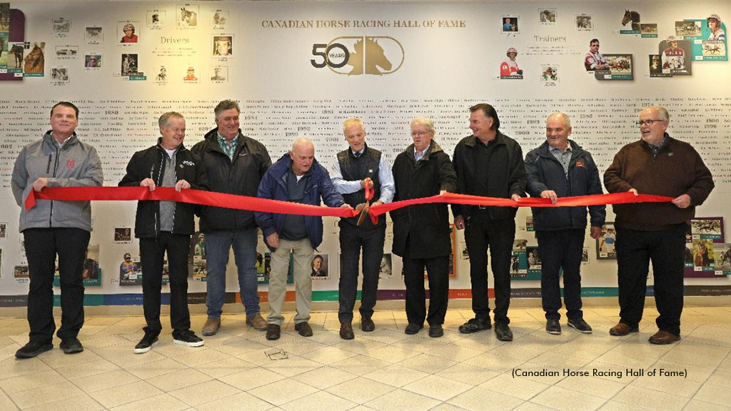 Canadian Horse Racing Hall Of Fame mural at Woodbine Mohawk Park