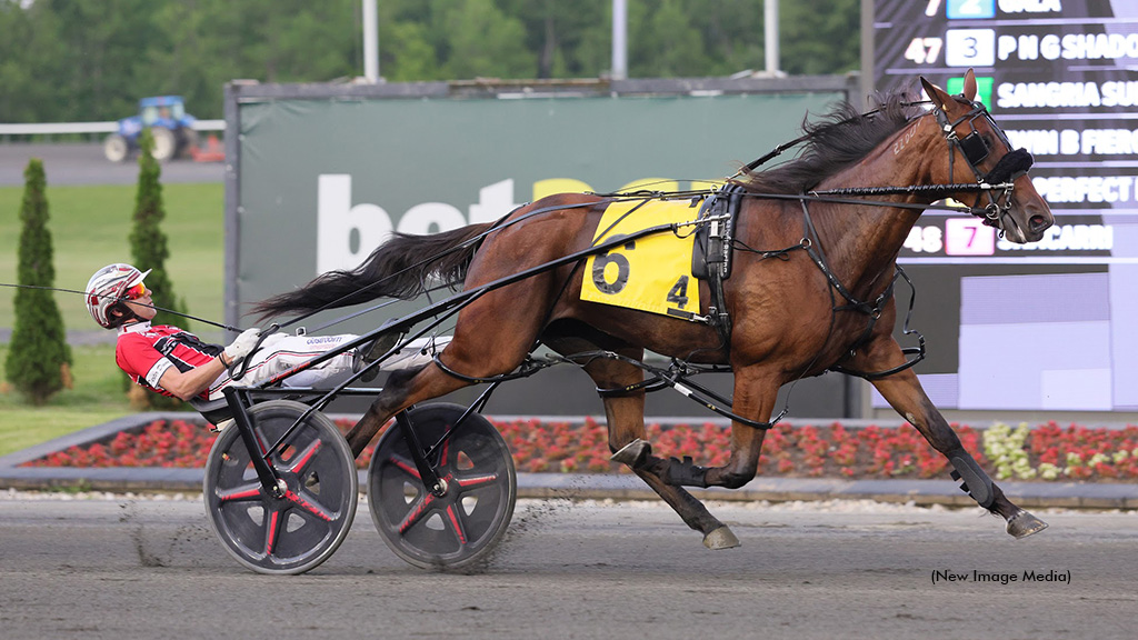 Be Perfect BG winning at Woodbine Mohawk Park