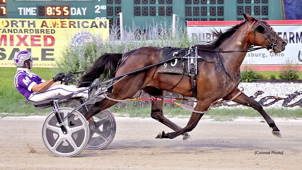 Rodeo Dancer winning at Scioto Downs