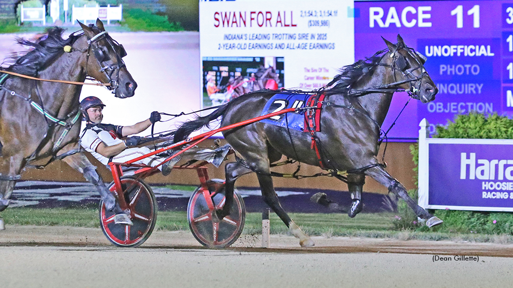 Somemore Blue Evens The Series In Indiana Sire Stakes