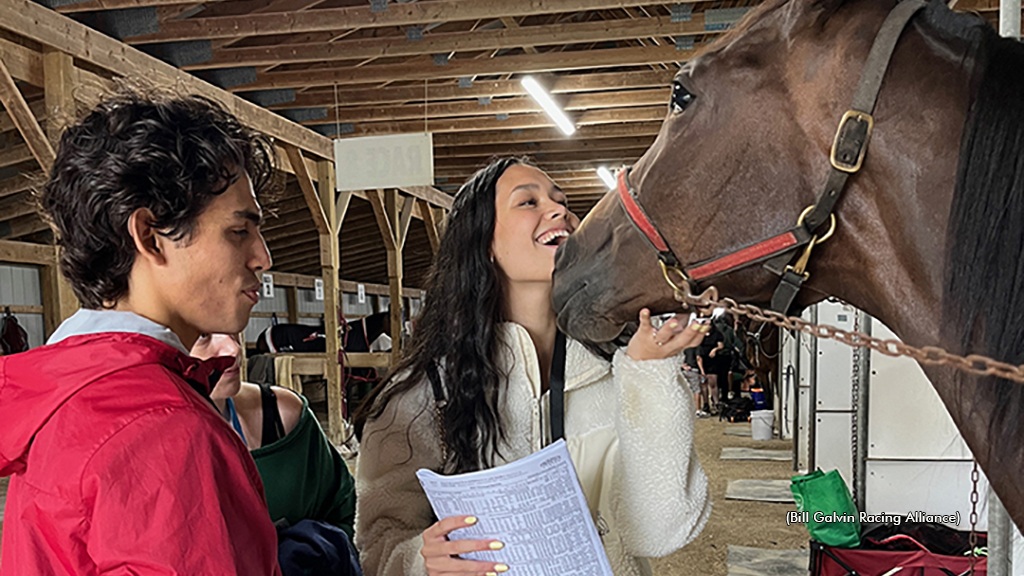 Fans meet Standardbreds during VIP Day at Clinton Raceway