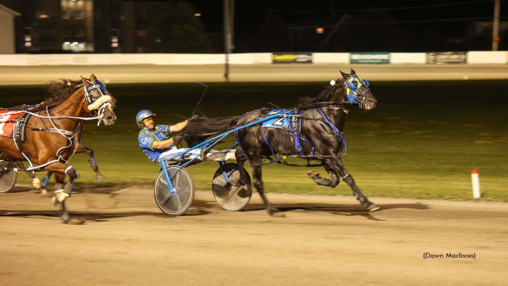 Twin B Tuffenuff winning at Summerside Raceway