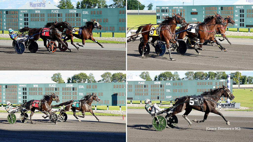 A collage of win photos of the 2026 Pennsylvania Sire Stakes champions