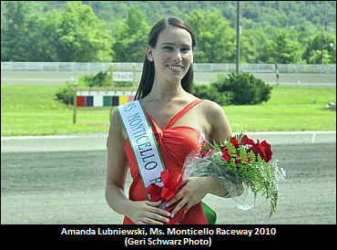 Lubniewski Named Ms. Monticello Raceway