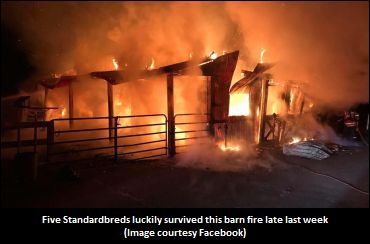 Standardbreds Dodge Barn Fire