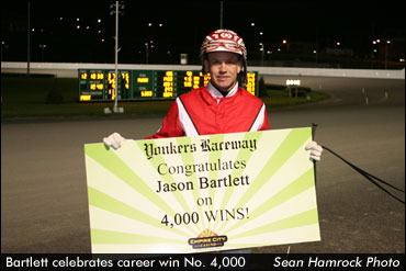Bartlett Reaches 4,000-Win Milestone