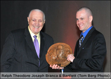 Bartlett Receives Thurman Munson Award