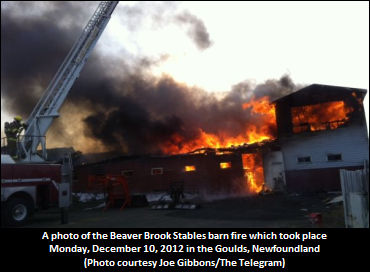 Serious Barn Fire In Goulds