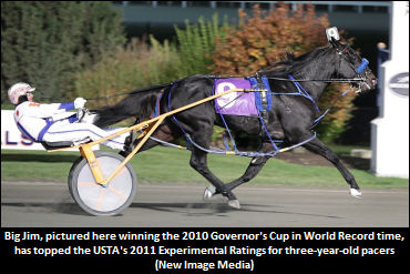 Big Jim Tops USTA's 3yo Experimental Ratings