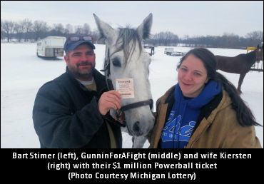 Horseman Wins $1M In Powerball