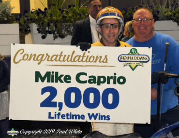 Caprio Nabs 2,000th Win