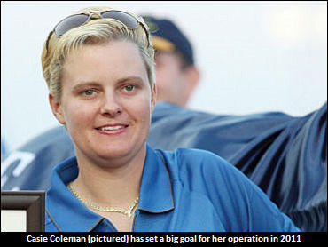 Coleman Sets Big Goal For 2011