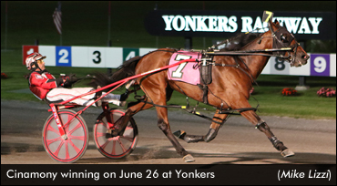 Cinamony Wins Mares Open At Yonkers
