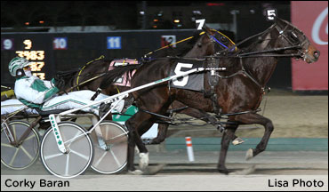 Corky Baran Rallies From Last To First