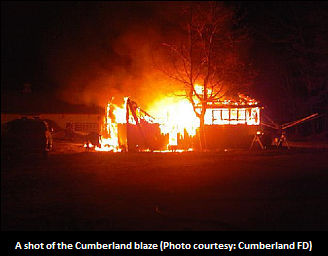 Early Morning Blaze Destroys Barn