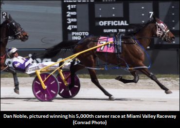 Noble Notches 5,000th Career Win