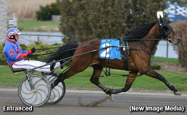 Entranced Repeats In Tie Silk; Jackpot Hi 5 C/O To $412k