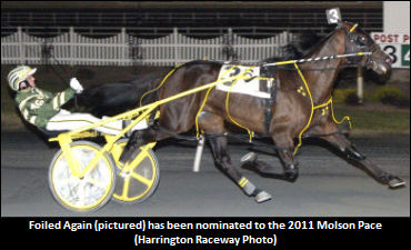 Molson Pace, Forest City Pace Noms. Announced