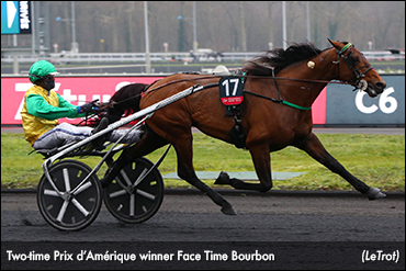 Face Time Bourbon Repeats In Prix d'Amérique