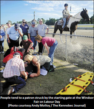 Starting Gate Injures Five Fans