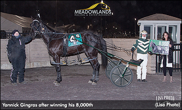 Gingras Wins No. 8,000