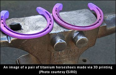 Horseshoes Made Via 3D Printing