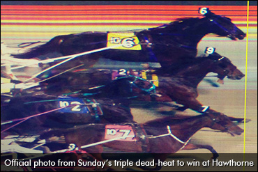 Rare Triple Dead-Heat To Win Sunday