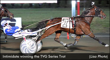 Sweet Swan Song For 'Lou'; Intimidate Upsets In TVG Trot