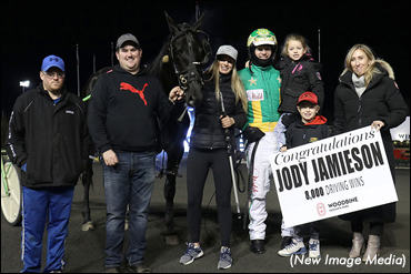 Jamieson Hits 8,000 Career Win Mark