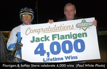 Flanigen Reaches 4,000-Win Mark