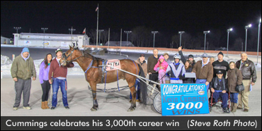 Cummings Celebrates 3,000th Win