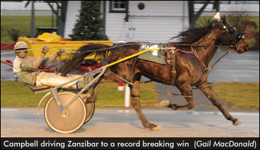 Campbell Sets New Driving Record 