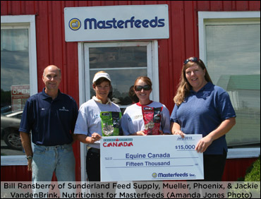 Masterfeeds Donates $15,000 