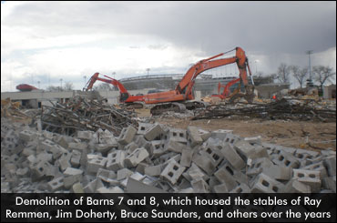 Backstretch Demolition At Meadowlands