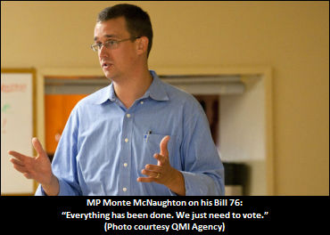 McNaughton: Bill 76 Waiting To Be Addressed