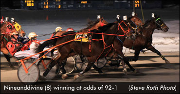 Veteran Trotter Pulls Off 92-1 Upset