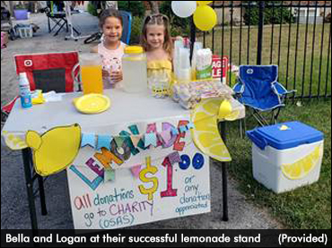 Kids' Lemonade Stand Supports OSAS