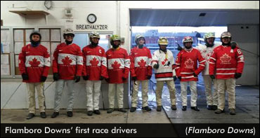 Drivers Show Canadian Pride