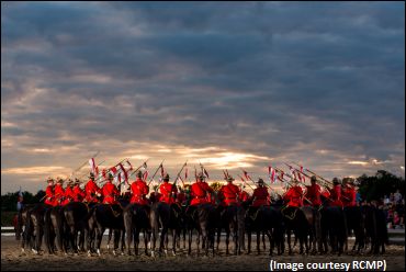 Mohawk Stop For RCMP Musical Ride
