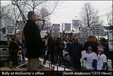 Horse Racing Rally At Premier's Office 