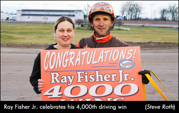 Fisher Jr. Drives 4,000th Winner