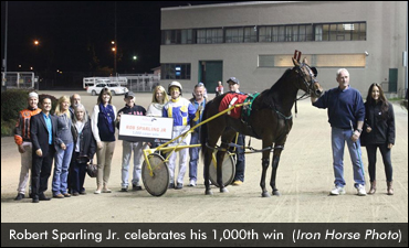 Sparling Jr. Surpasses 1,000 Wins